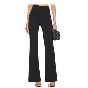 House Of Harlow 1960 Womens Black ribbed knit pull on Pants S Viscose Polyester